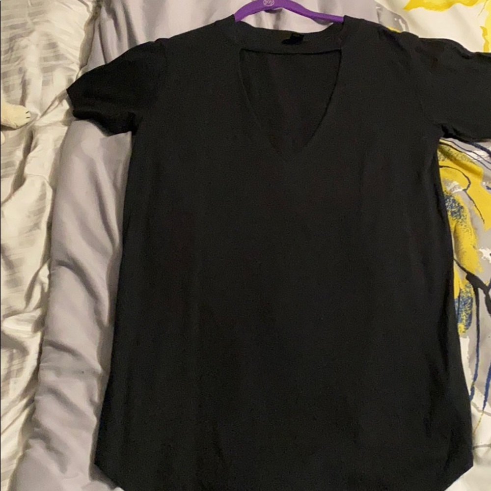 Simple black dress.